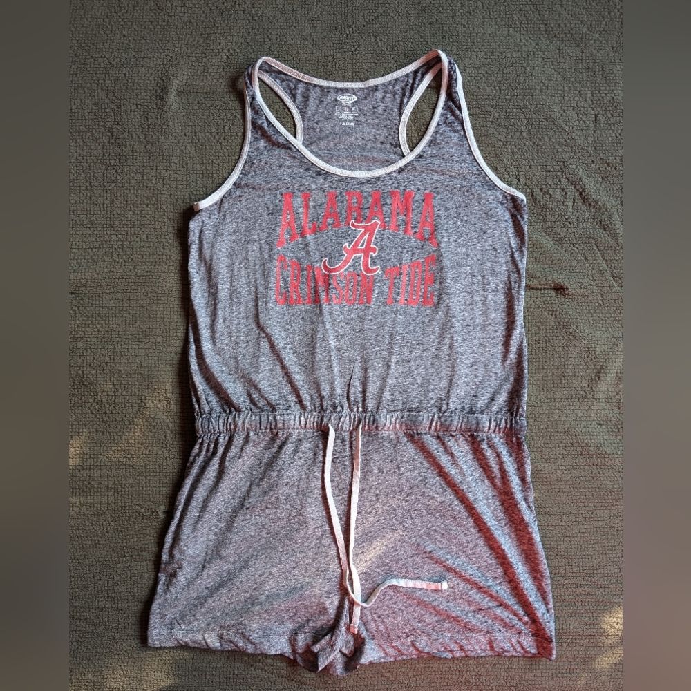 Women's Concepts Sport Heathered Charcoal Alabama Crimson Tide Squad Romper - Picture 2 of 6